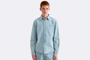 Camisa Edmmond Studios Duck Patch Denim Azul para hombre